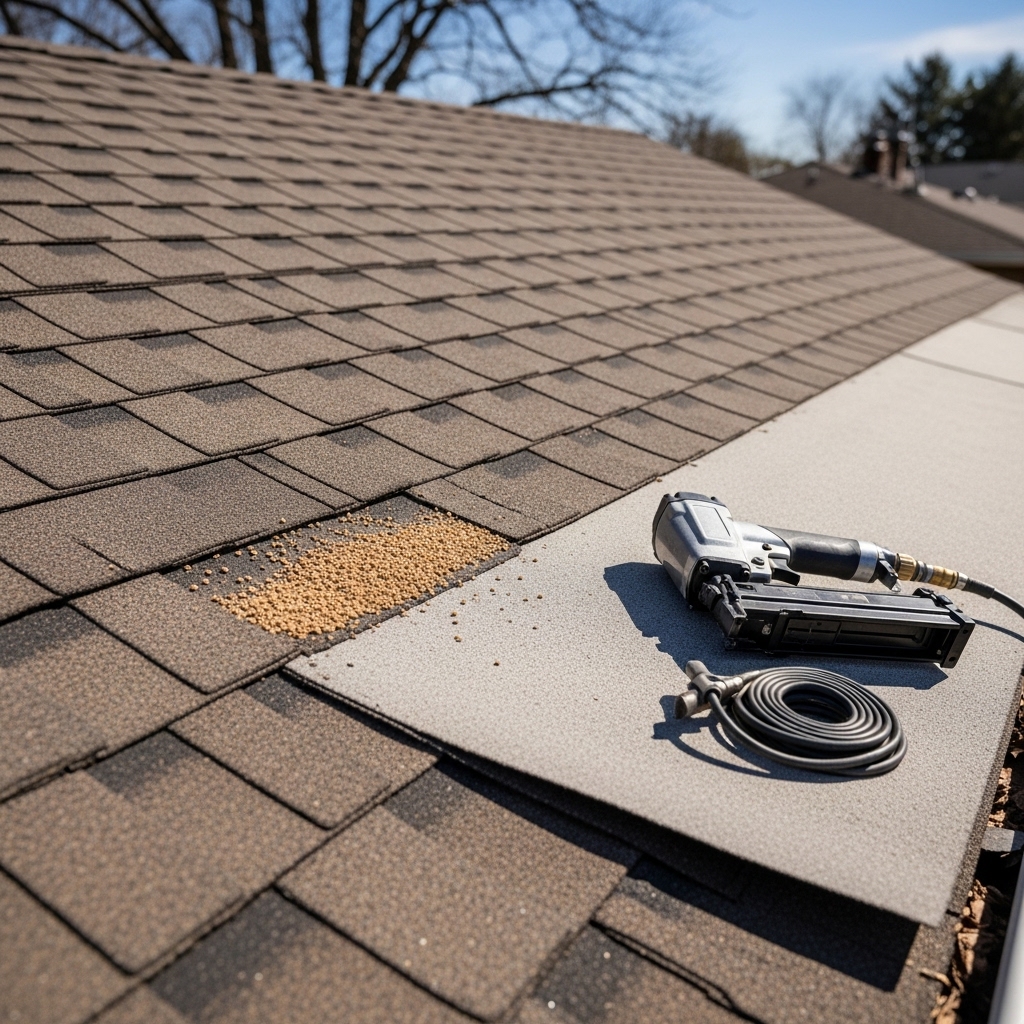Professional roof repair services - leak detection and storm damage repair